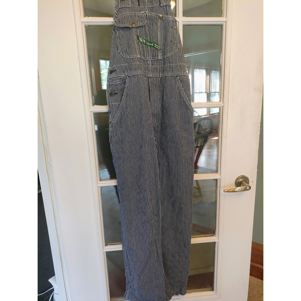 KEY Imperial Men's 30x30 Hickory Stripe Bib Overalls Railroad Workwear - Picture 8 of 8